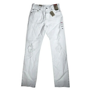 Levi’s Classic 501 Jeans Size 28x32 Women’s High Rise Straight Leg White NWT